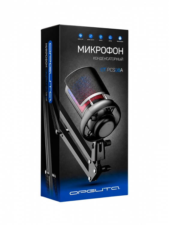 Микрофон для компьютера игровой для стрима Орбита OT-PCS08A